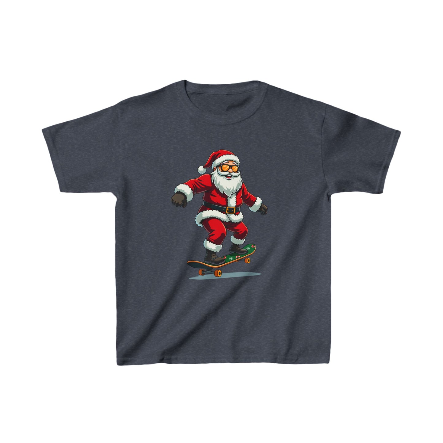 Santa Skateboarding Kid's Tee