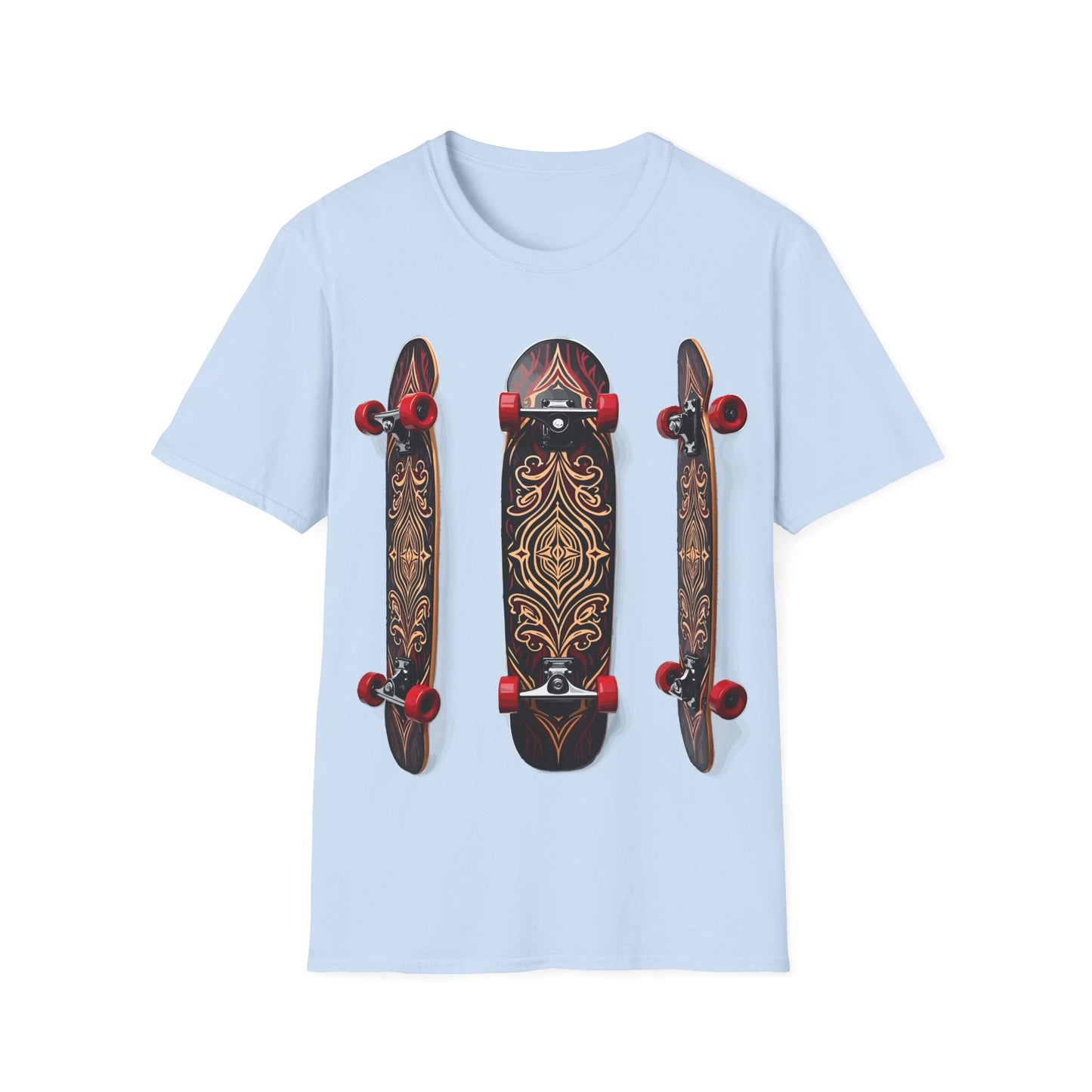 Three Tribal Wood Skateboards T-Shirt