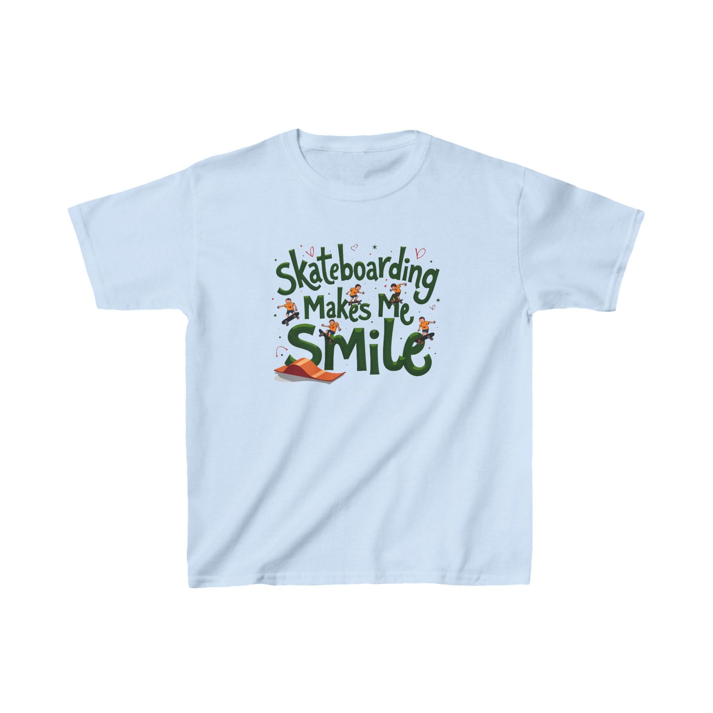 Skateboarding Makes Me Smile Kid's Tee