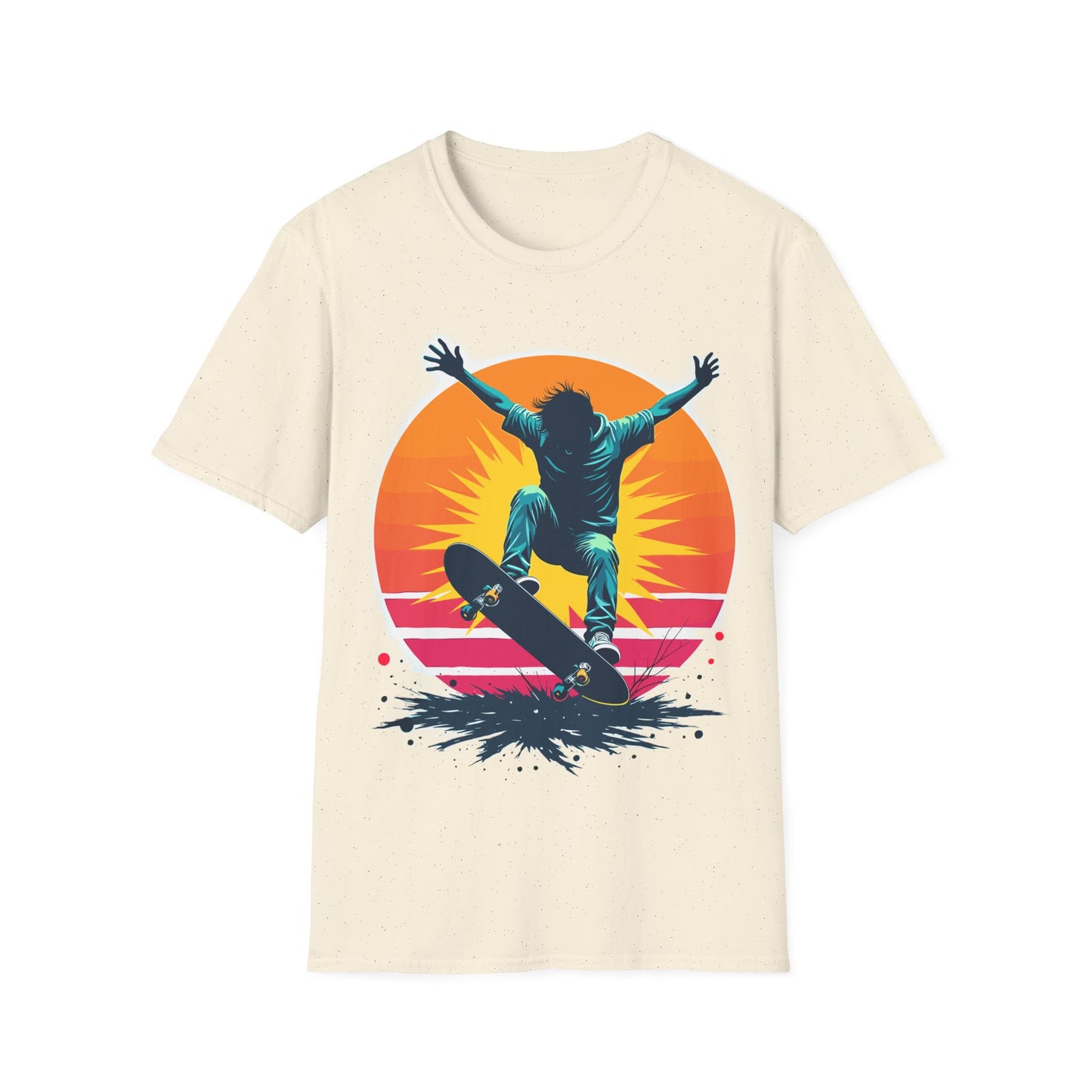 Retro Sun Skater T-Shirt