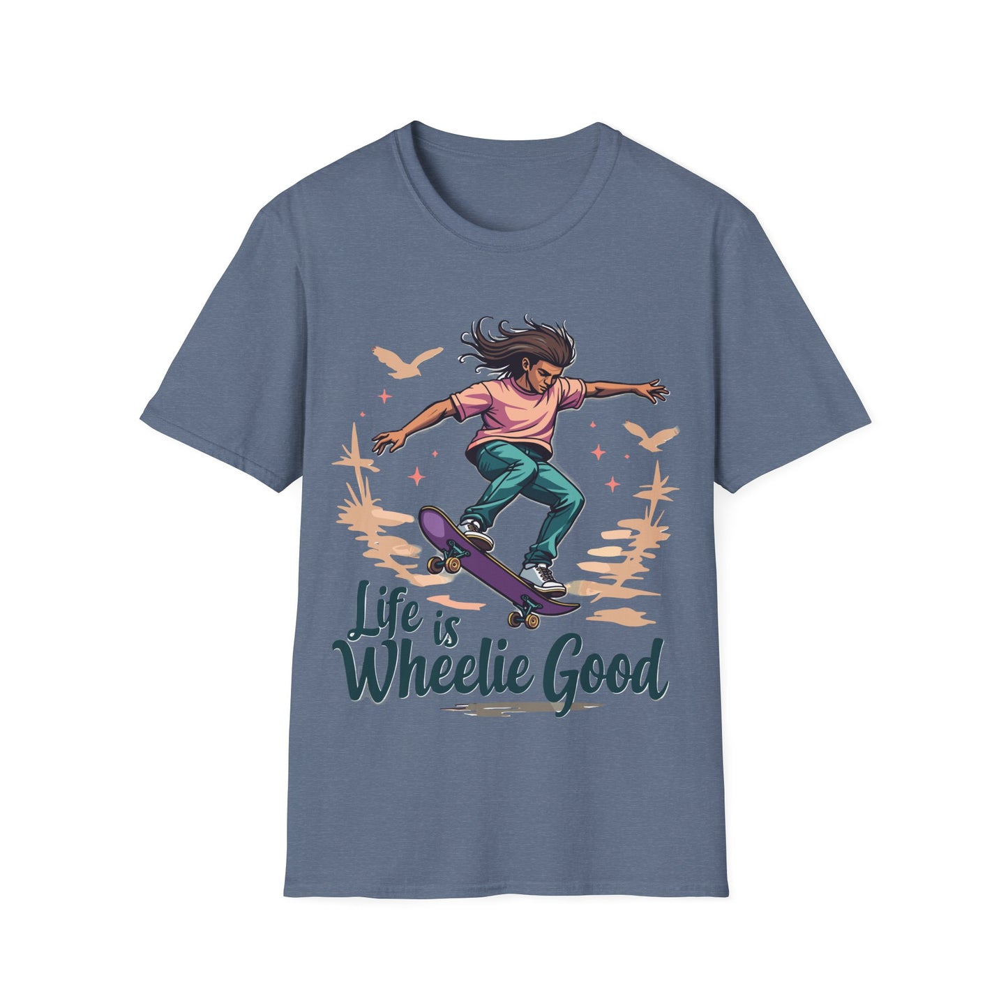 Life Is Wheelie Good Long Hair T-Shirt